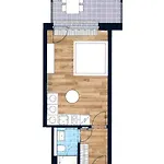 New Studio, King Bed, Free Parking, Terrace